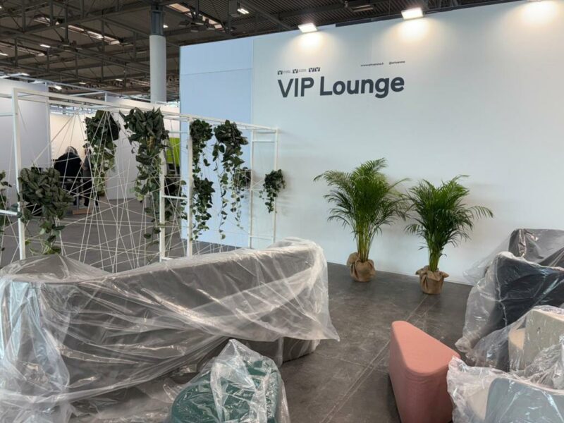 Allestimento Fiera con photos e areca